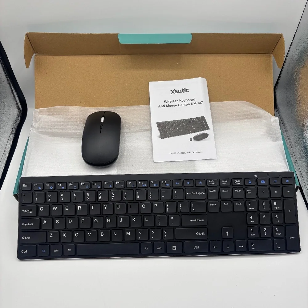 Xsutic KM007 Wireless Keyboard and Mouse Combo